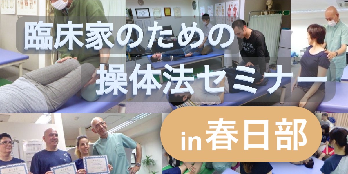 臨床家のための操体法セミナー・講習会