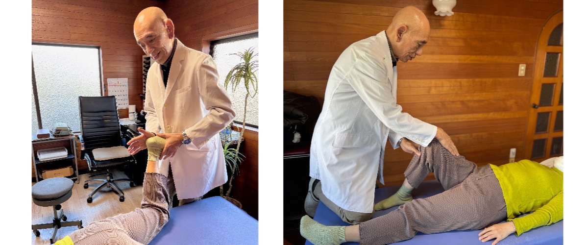 操体法の施術風景